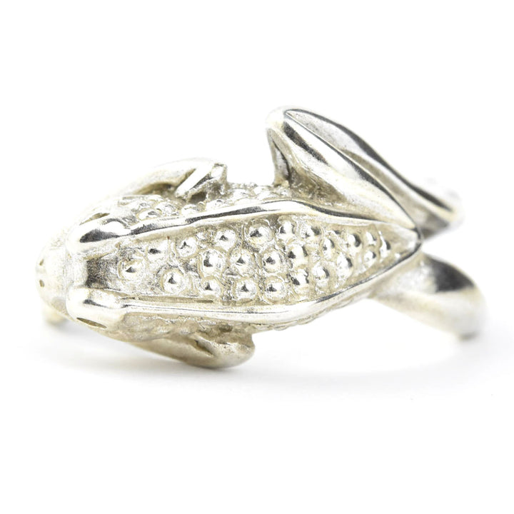 Bumpy Frog Ring in Sterling Silver
