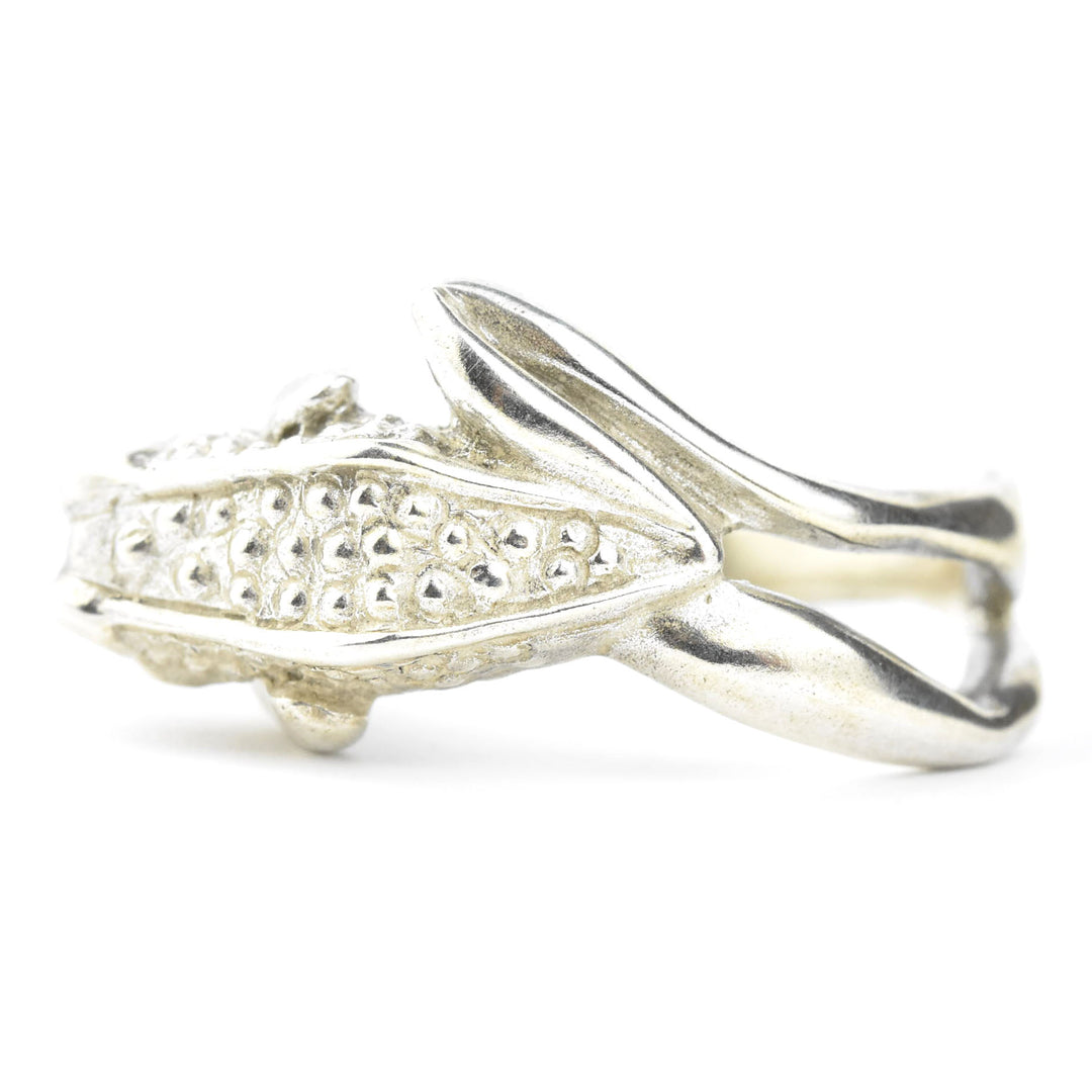 Bumpy Frog Ring in Sterling Silver