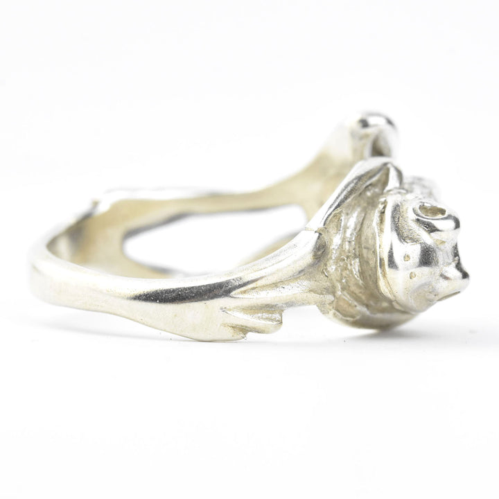 Bumpy Frog Ring in Sterling Silver