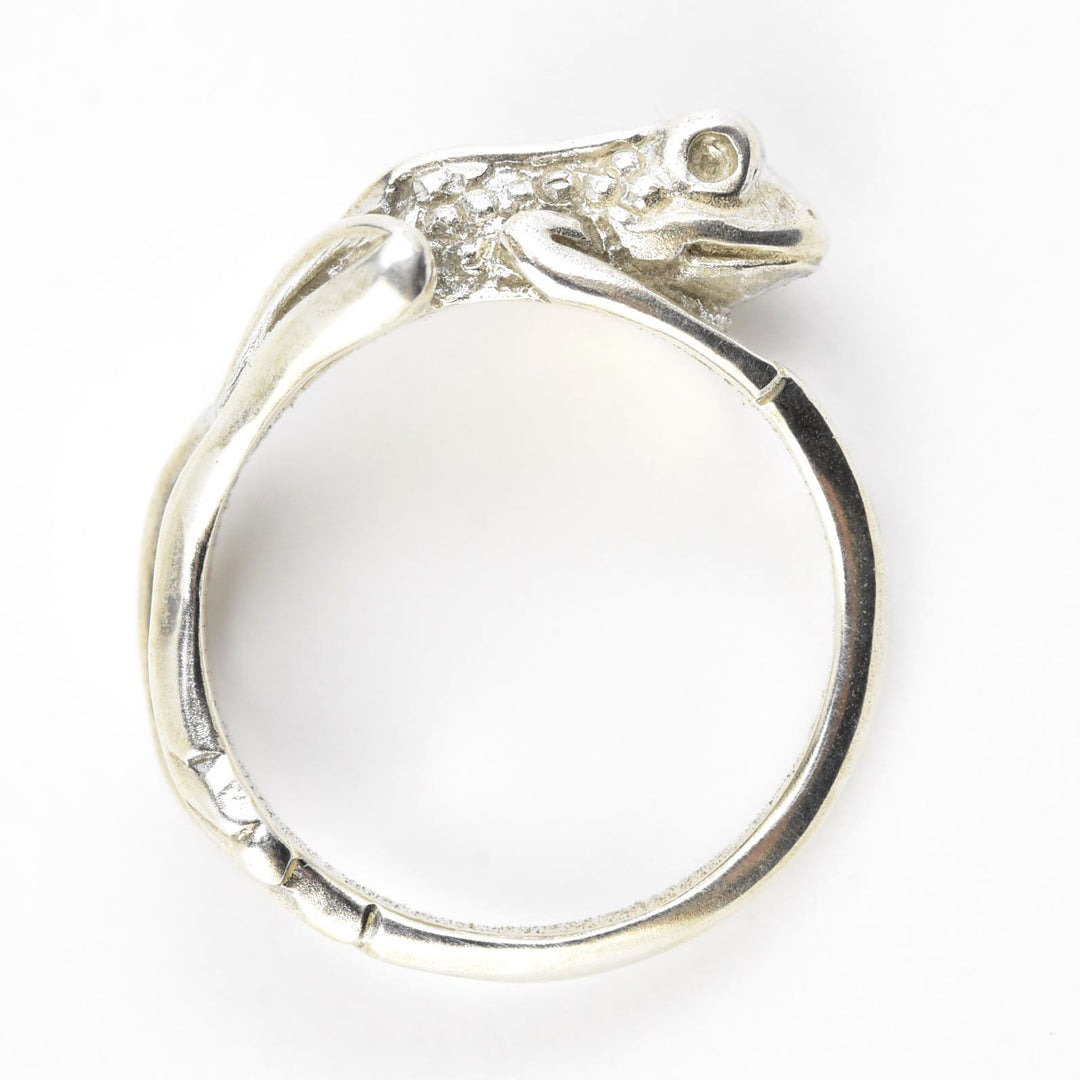 Bumpy Frog Ring in Sterling Silver