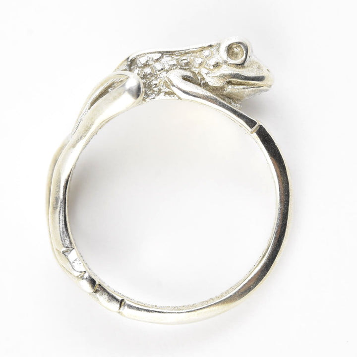 Bumpy Frog Ring in Sterling Silver