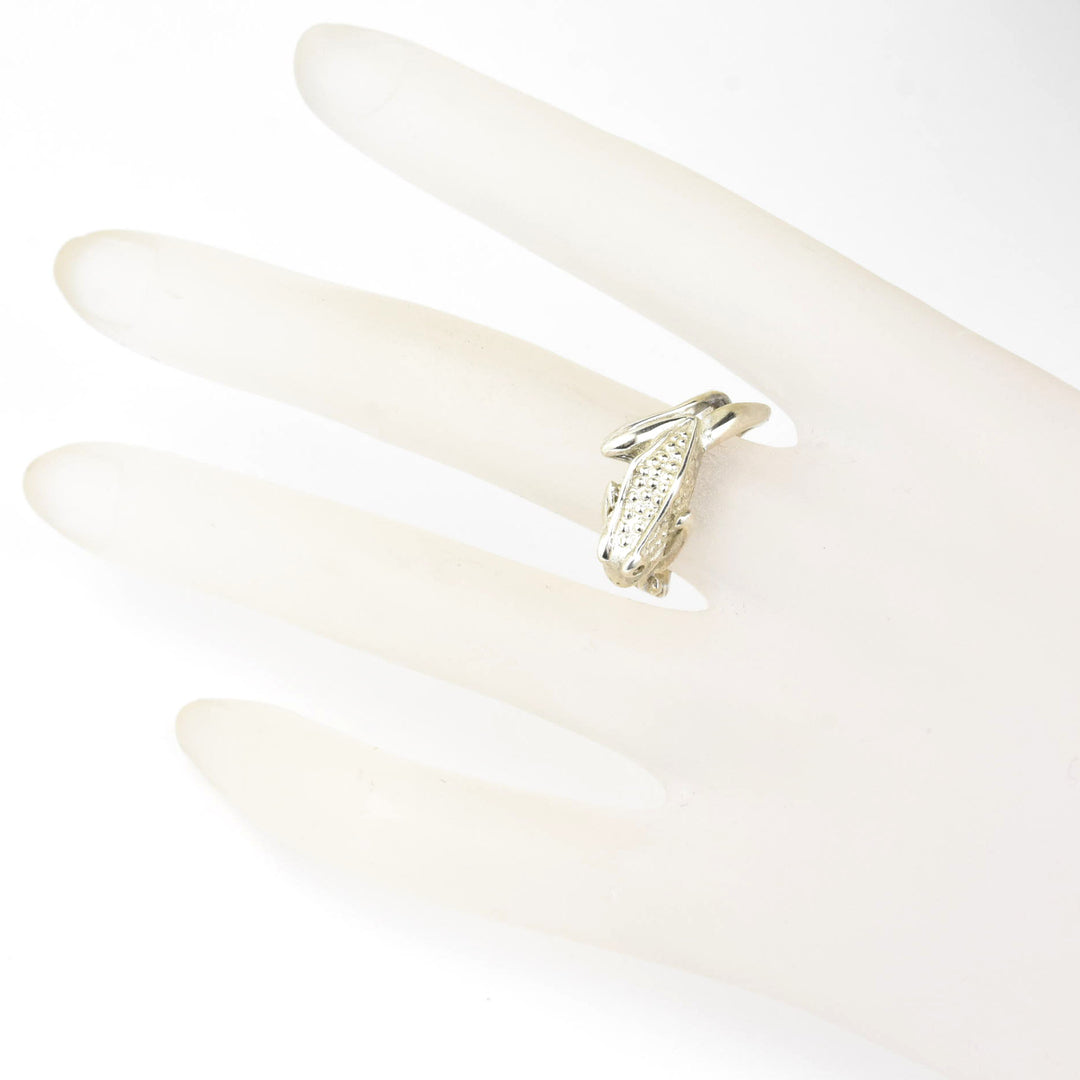 Bumpy Frog Ring in Sterling Silver