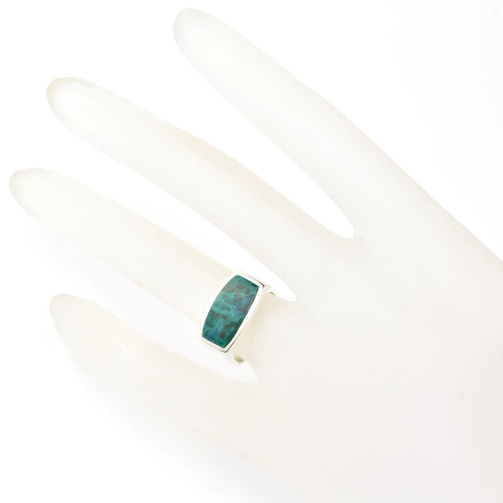 Chrysocolla Ring in Sterling Silver