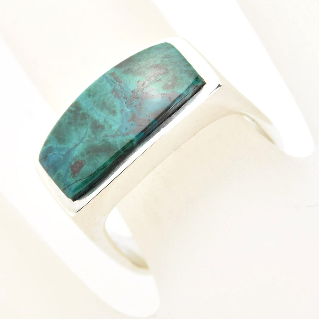 Chrysocolla Ring in Sterling Silver
