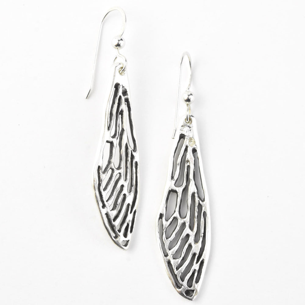 Cicada Earrings in Silver - Goldmakers Fine Jewelry