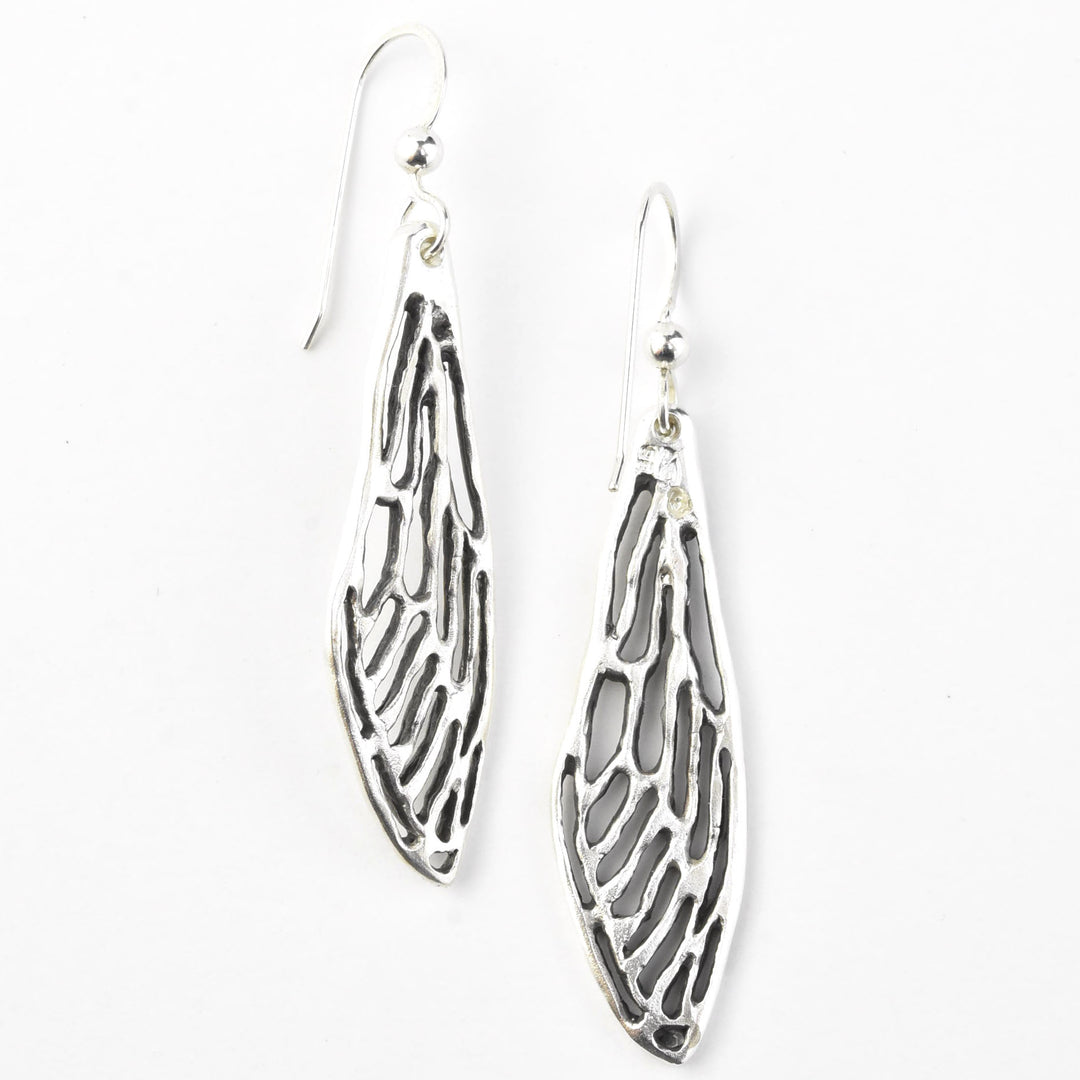 Cicada Earrings in Silver - Goldmakers Fine Jewelry