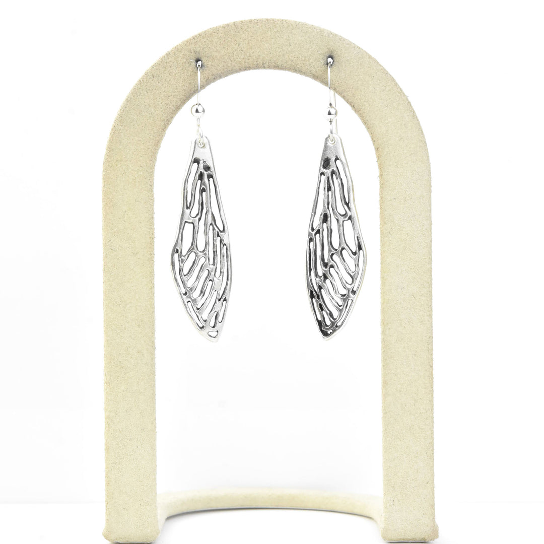Cicada Earrings in Silver - Goldmakers Fine Jewelry