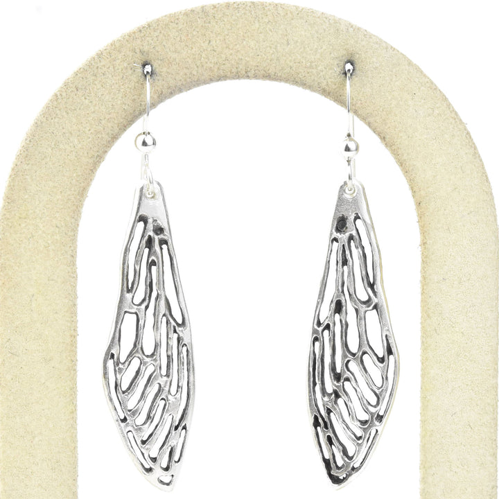 Cicada Earrings in Silver - Goldmakers Fine Jewelry