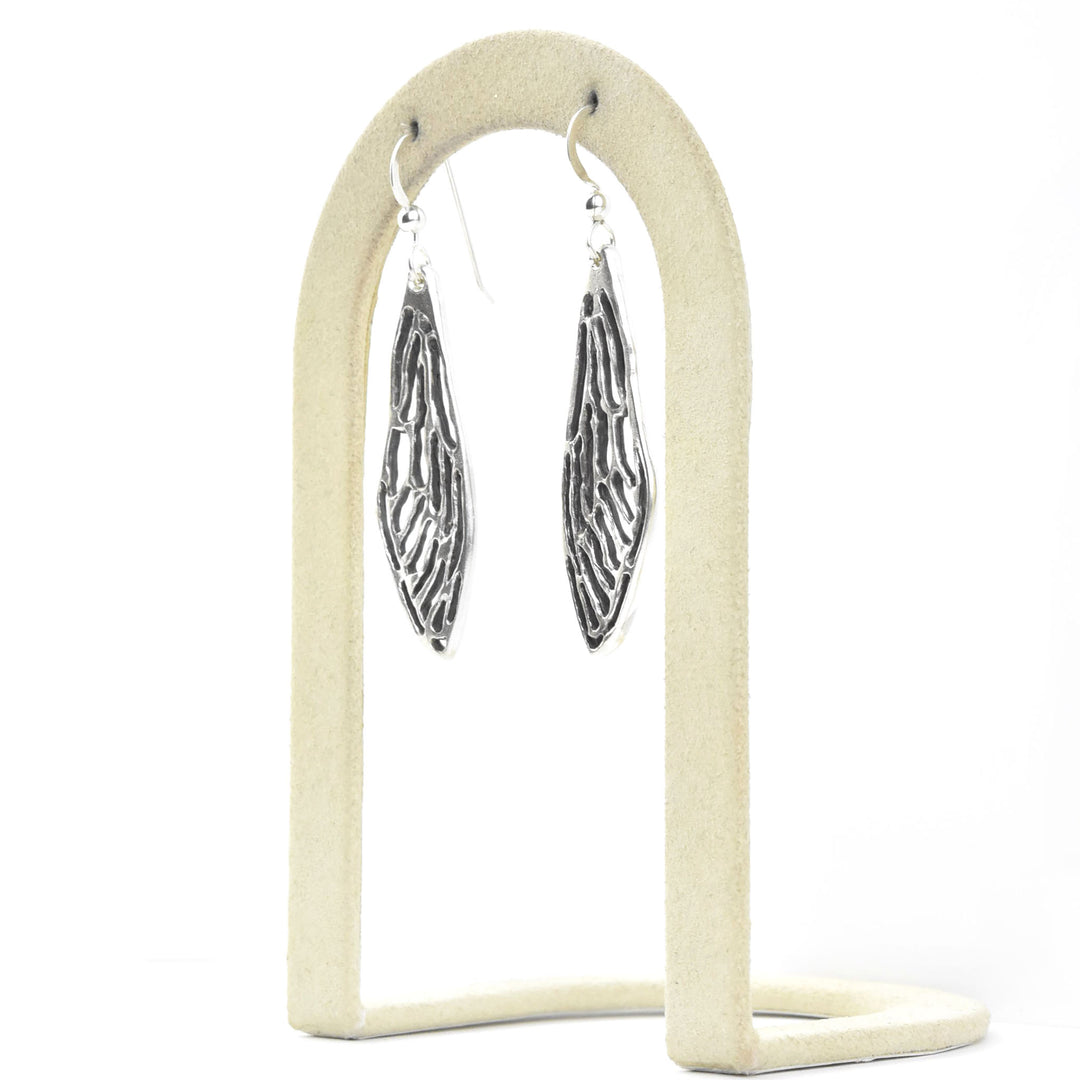 Cicada Earrings in Silver - Goldmakers Fine Jewelry