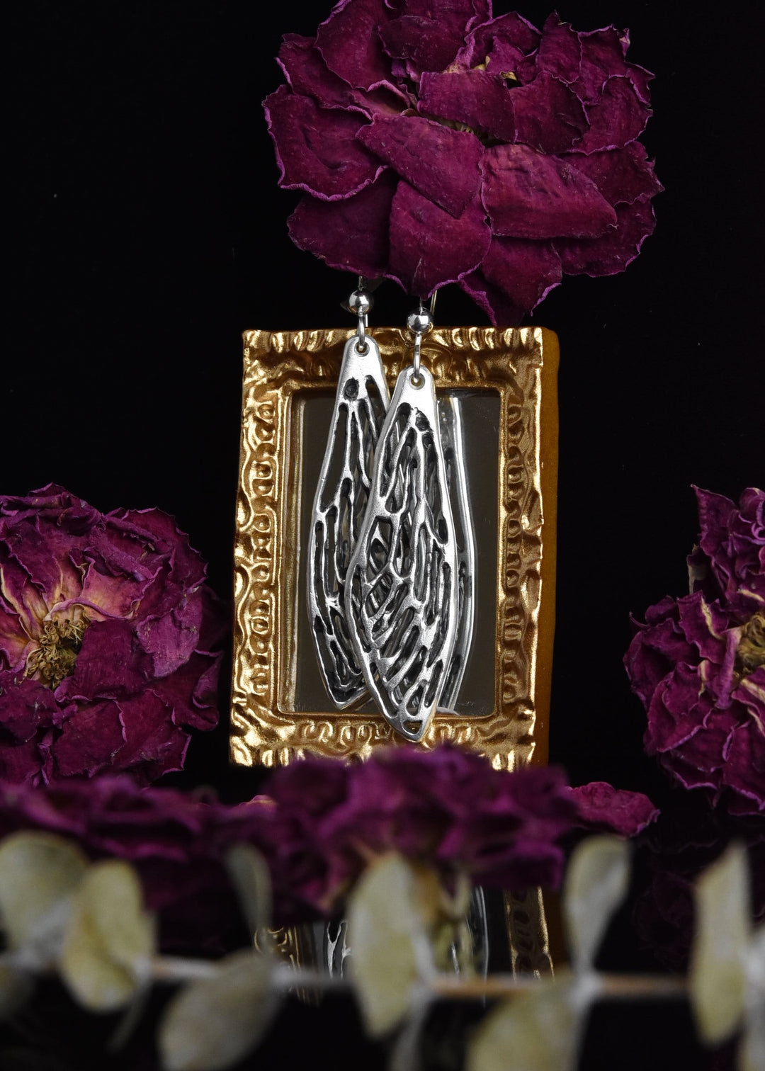 Cicada Earrings in Silver - Goldmakers Fine Jewelry