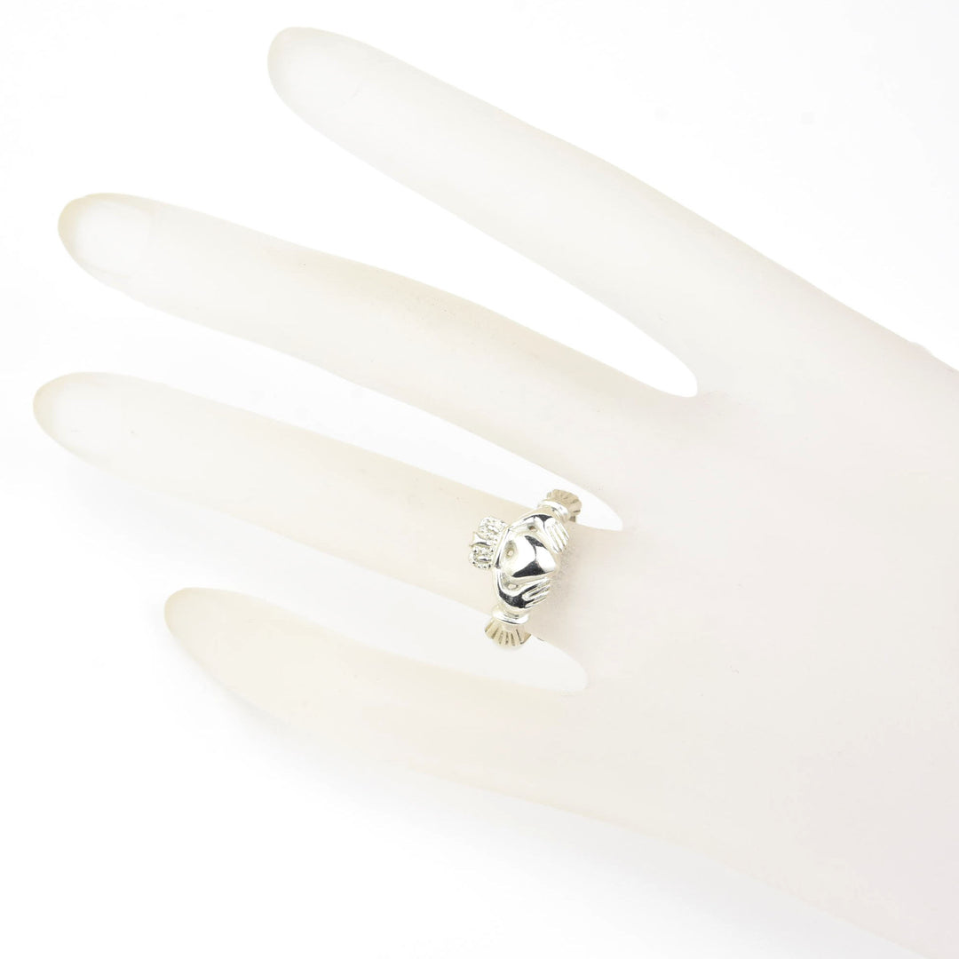 Ladies Claddagh Sterling Silver Ring