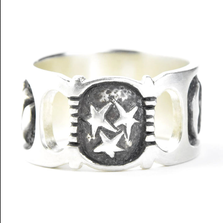 Double Scarab Ring in Silver - Goldmakers Fine Jewelry