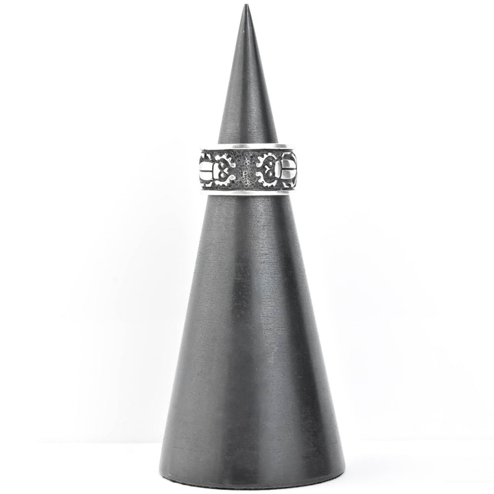 Double Scarab Ring in Silver - Goldmakers Fine Jewelry