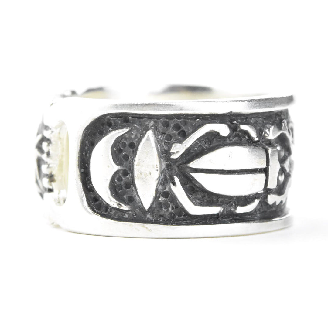Double Scarab Ring in Silver - Goldmakers Fine Jewelry