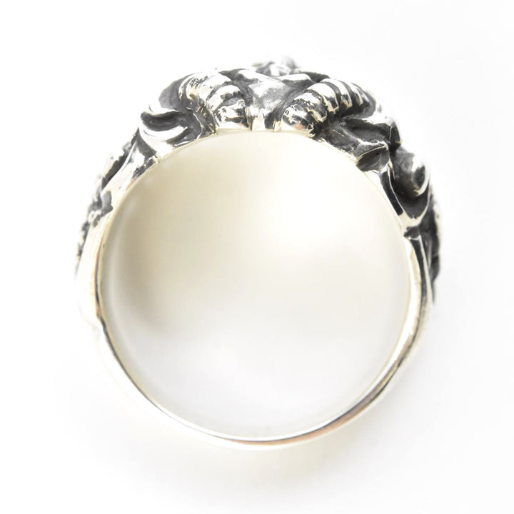 Green Man Ring in Sterling Silver - Goldmakers Fine Jewelry