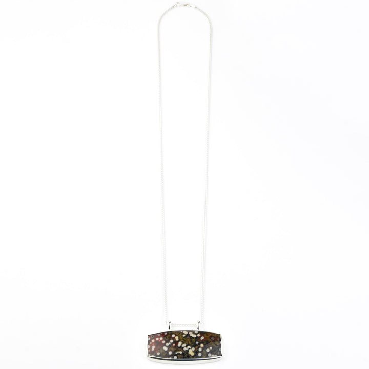 Speckled Jasper Necklace in Sterling Silver