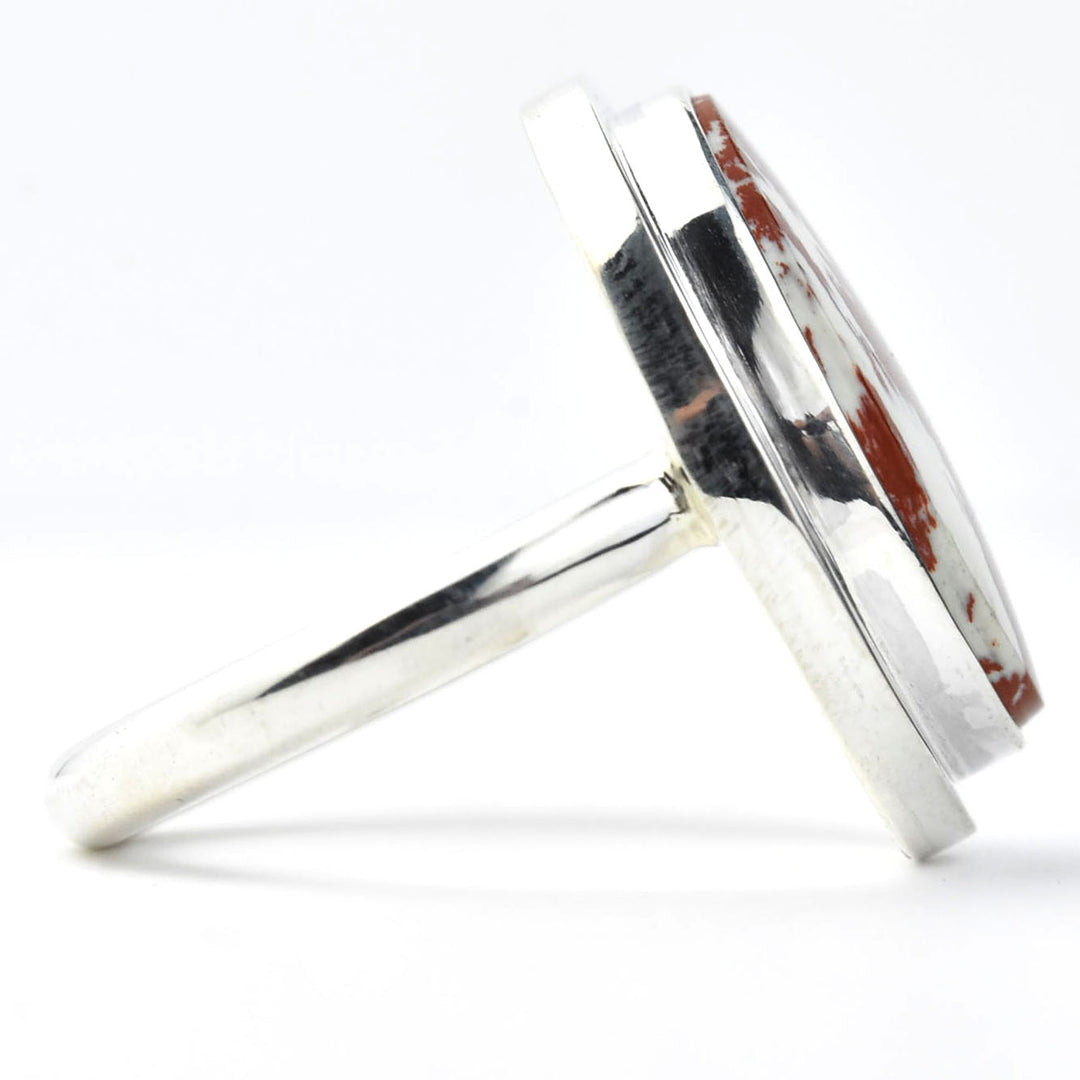 Jasper Ring in Sterling Silver