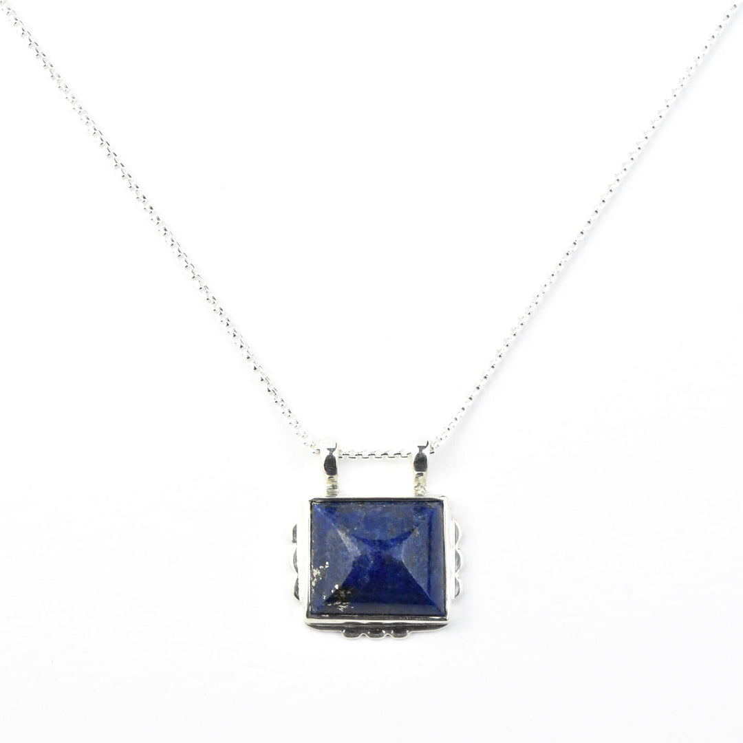 Lapis Lazuli Necklace in Sterling Silver