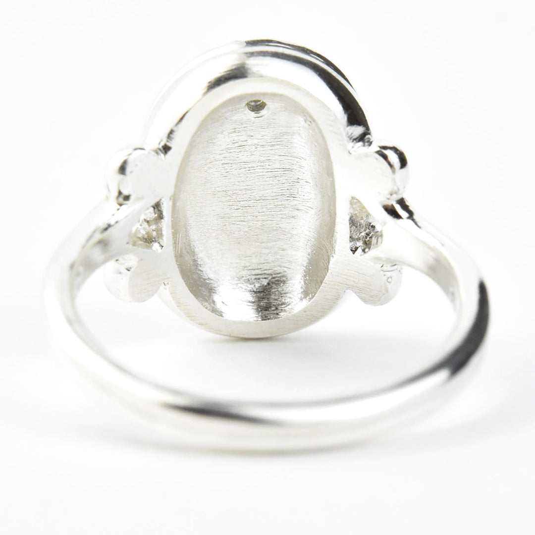 Magic Mirror Ring in Silver with Blue Sapphire - Goldmakers Fine Jewelry