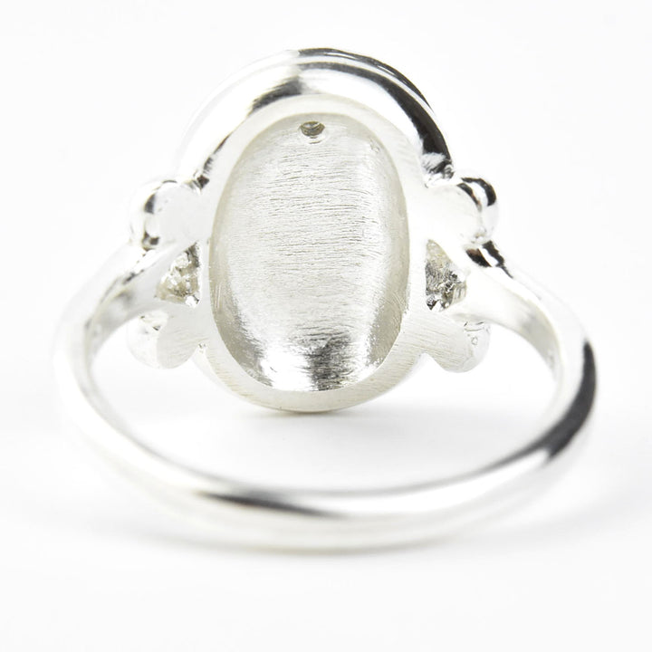 Magic Mirror Ring in Silver with Blue Sapphire - Goldmakers Fine Jewelry