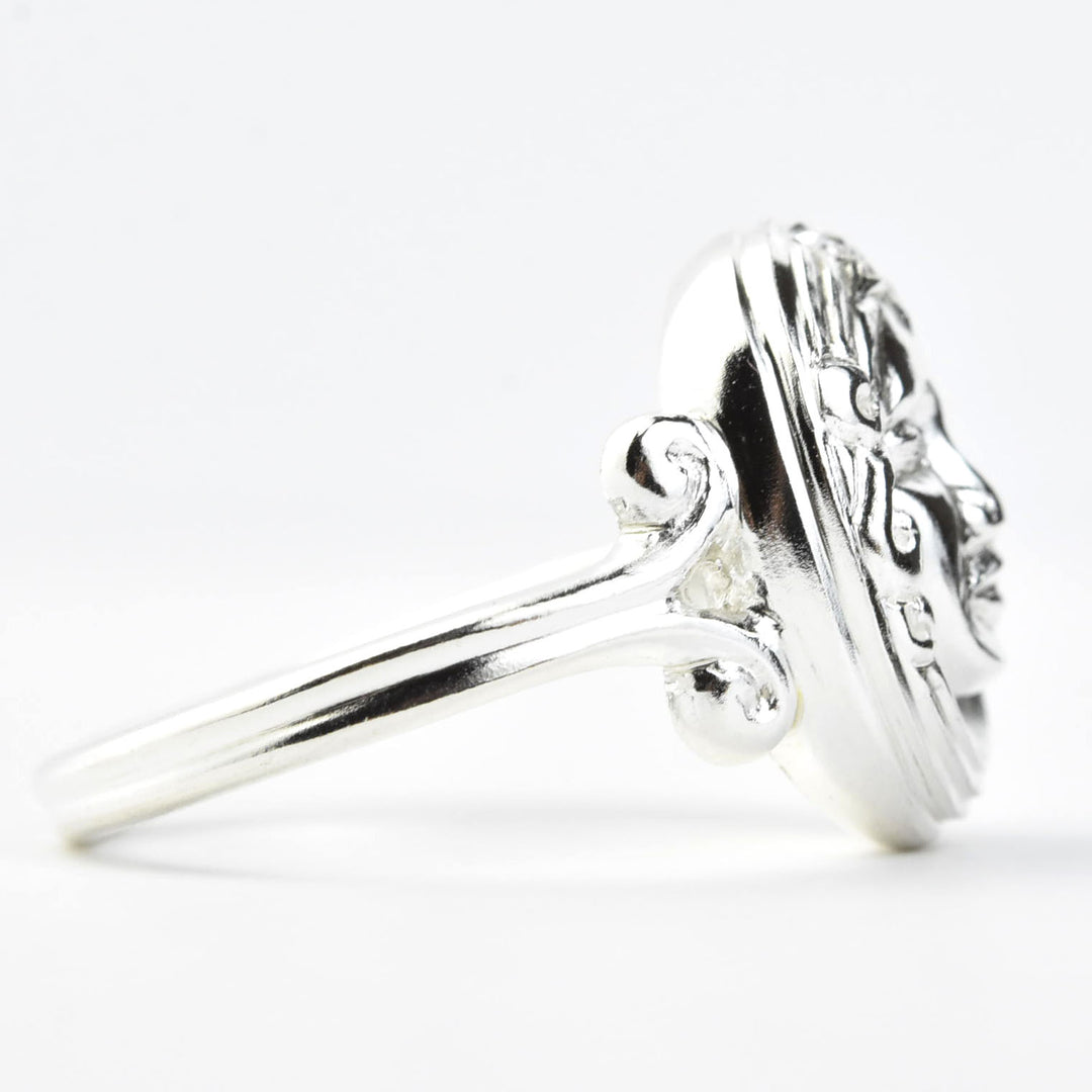 Magic Mirror Ring in Silver with Blue Sapphire - Goldmakers Fine Jewelry