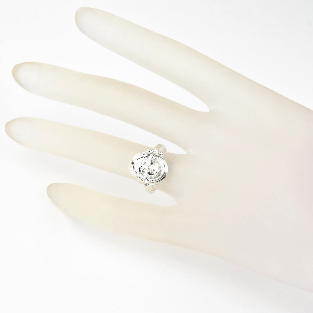 Magic Mirror Ring in Silver with Blue Sapphire - Goldmakers Fine Jewelry
