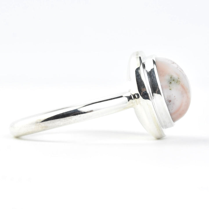 Round Ocean Jasper Ring in Sterling Silver