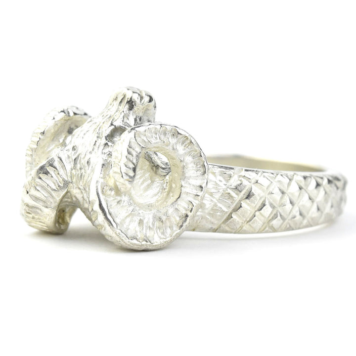Ram Sterling Silver Ring