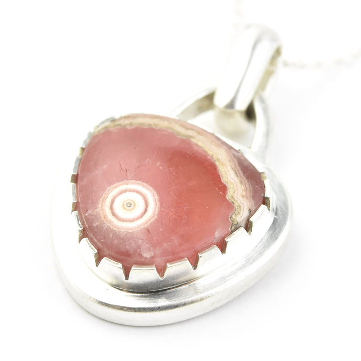 Rhodochrosite Pendant in Sterling Silver