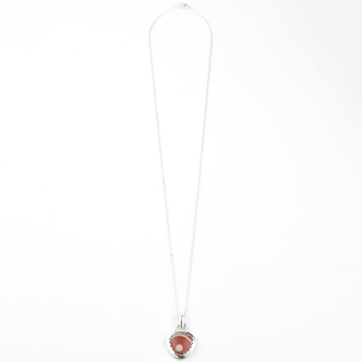 Rhodochrosite Pendant in Sterling Silver
