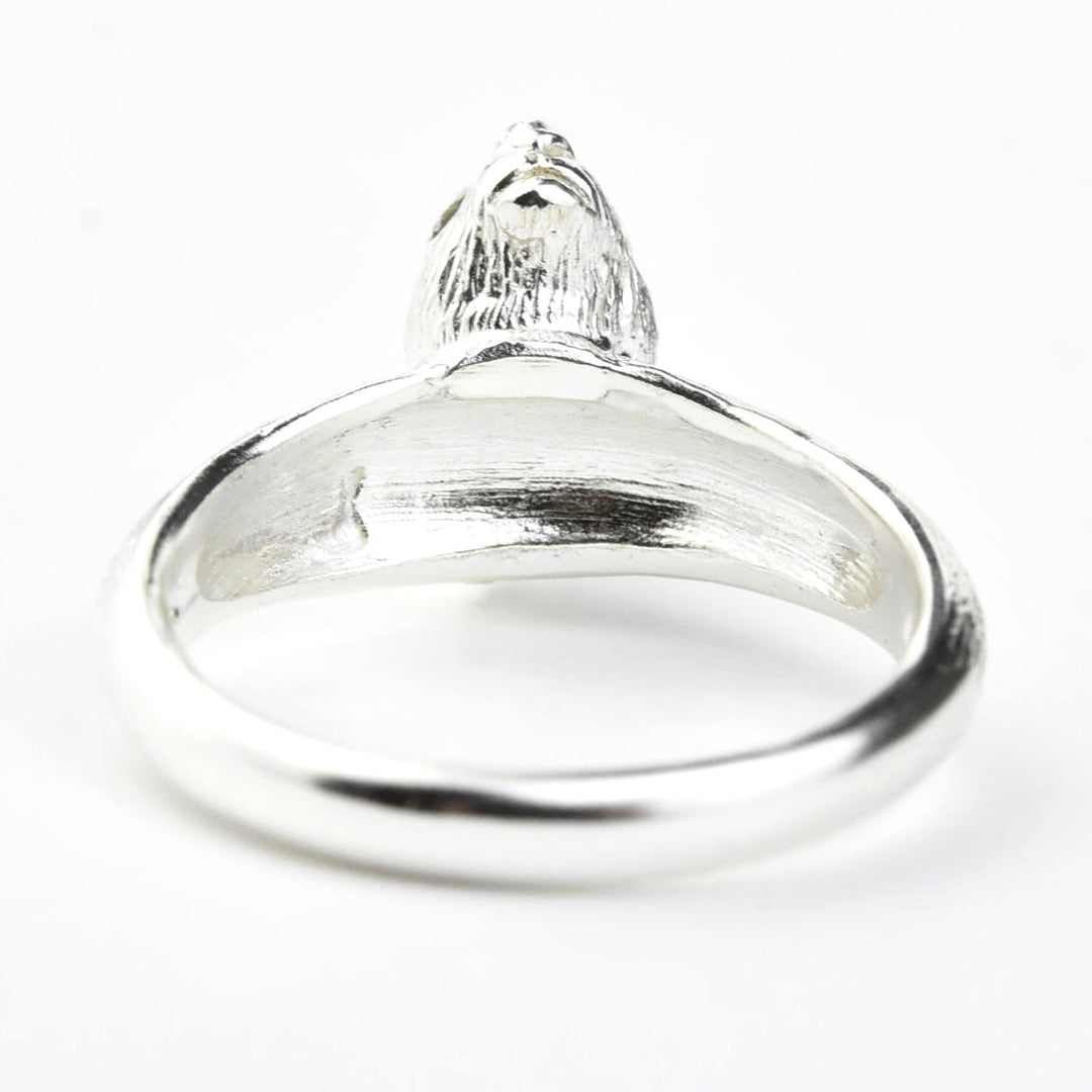 Wild Rabbit Ring in Sterling Silver with Diamonds - Goldmakers Fine Jewelry
