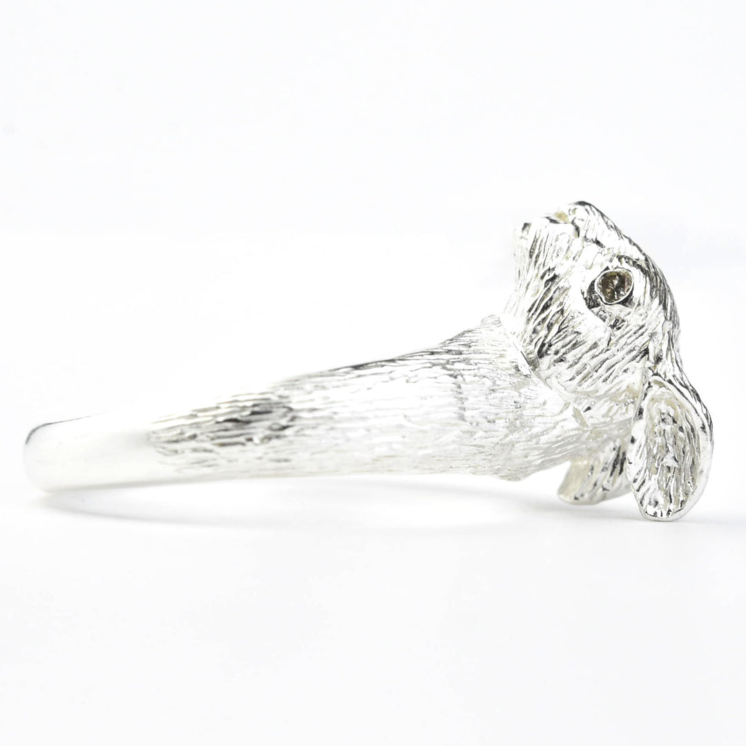 Wild Rabbit Ring in Sterling Silver with Diamonds - Goldmakers Fine Jewelry