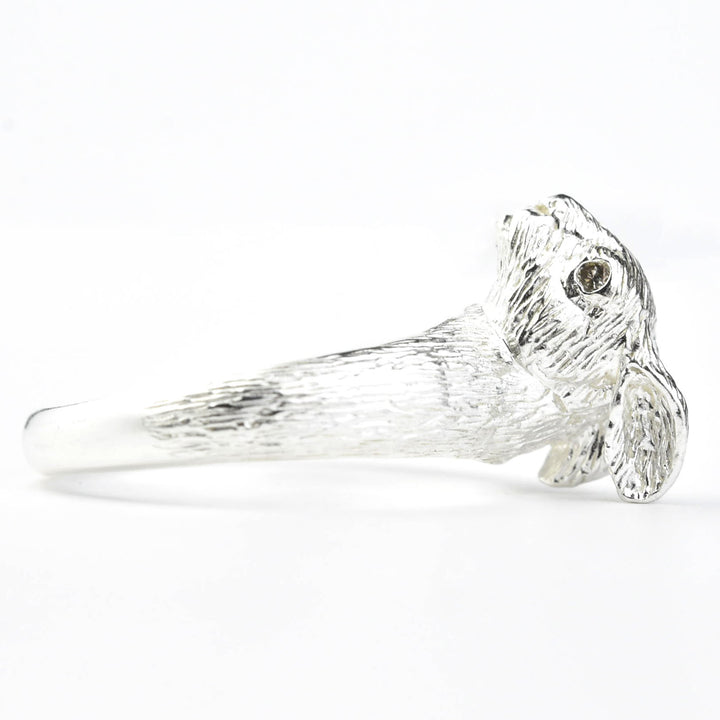 Wild Rabbit Ring in Sterling Silver with Diamonds - Goldmakers Fine Jewelry