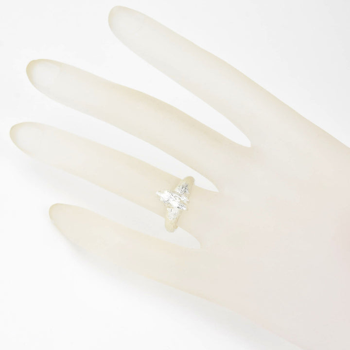 Wild Rabbit Ring in Sterling Silver with Diamonds - Goldmakers Fine Jewelry