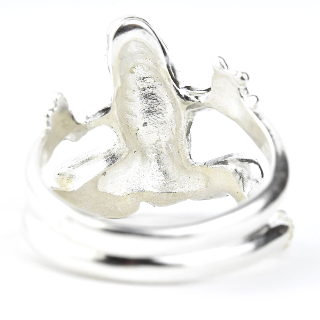 Smooth Frog Ring in Sterling Silver