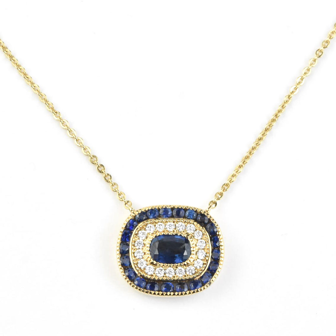 The Sabrina: Sapphire & Diamond Necklace