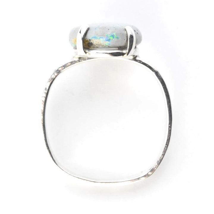 Mintabie Opal Ring in Silver