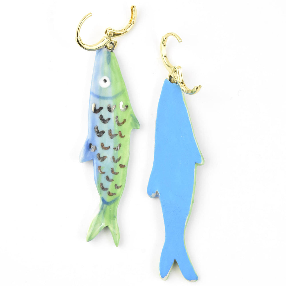 Sardine Earrings - Goldmakers Fine Jewelry