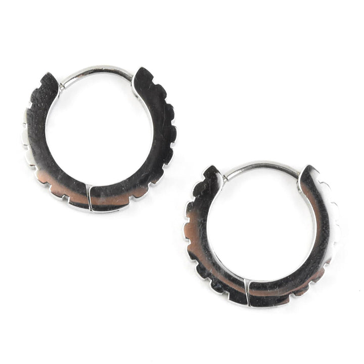 Scalloped Huggie Hoops - Goldmakers Fine Jewelry