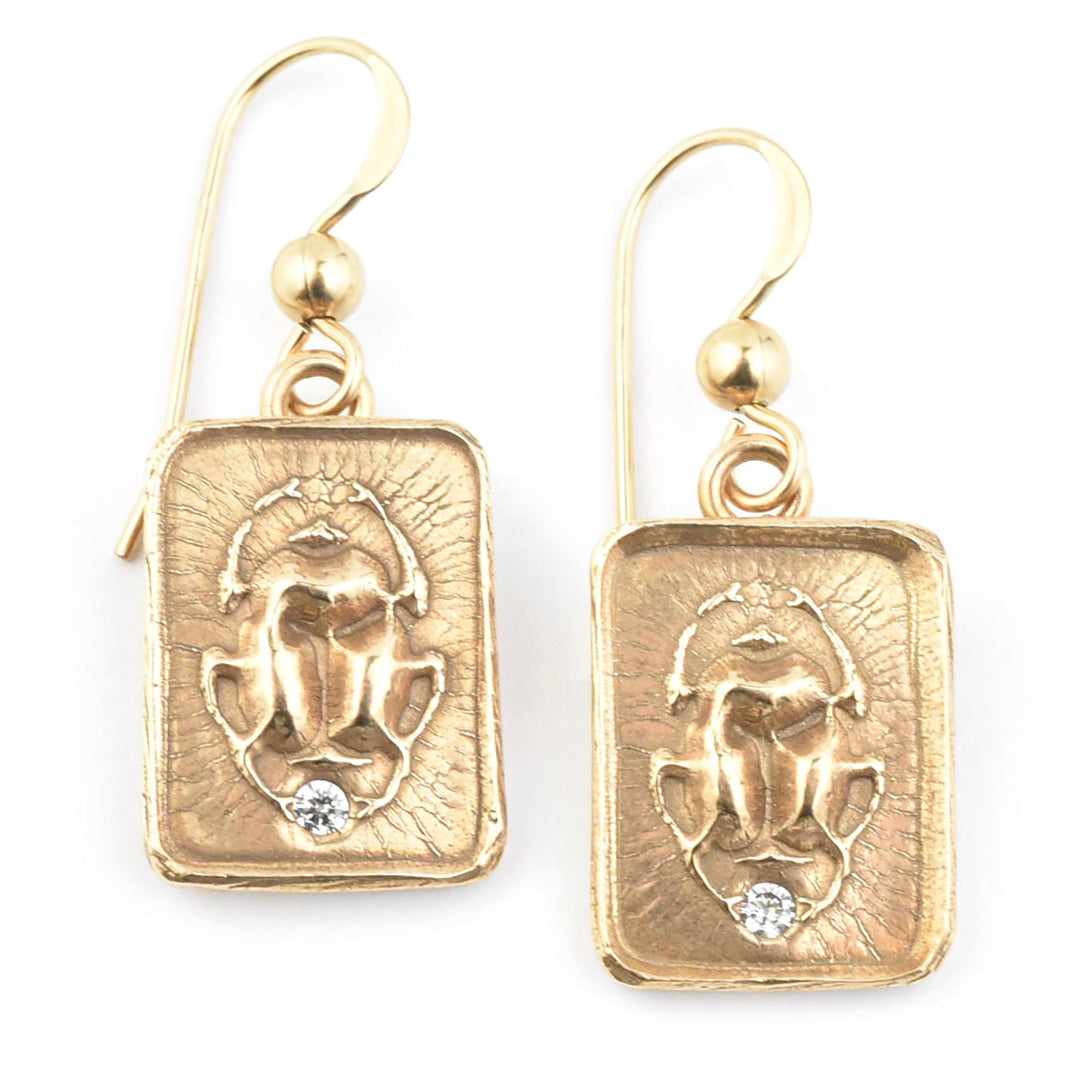 Egyptian Scarab Earrings