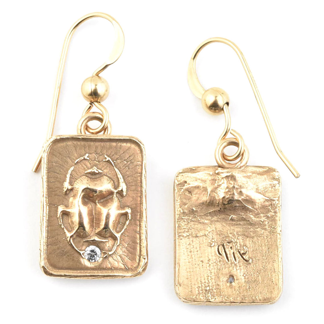 Egyptian Scarab Earrings