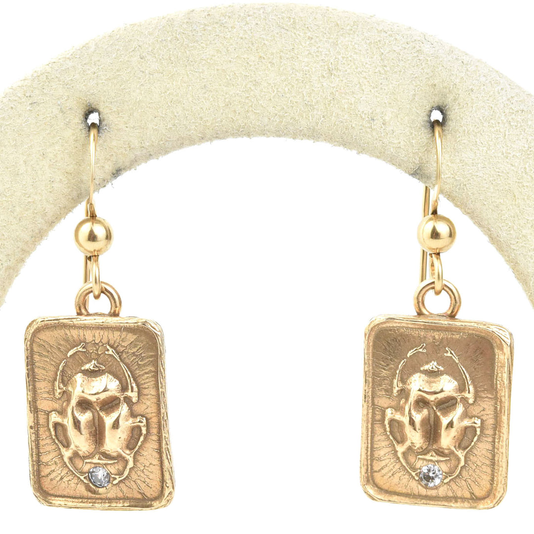 Egyptian Scarab Earrings