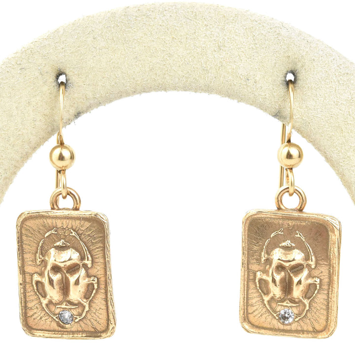 Egyptian Scarab Earrings