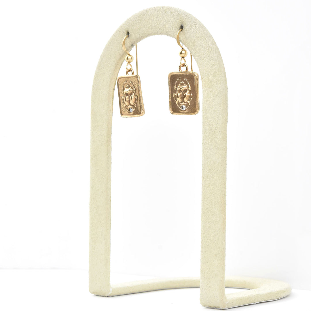 Egyptian Scarab Earrings