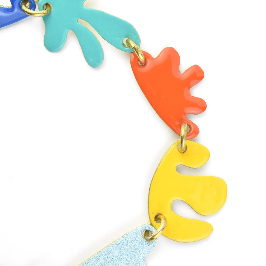 Shapes in a Line Bracelet in Mixed Colors
