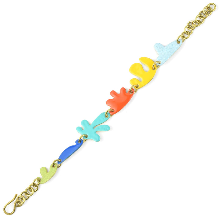 Shapes in a Line Bracelet in Mixed Colors