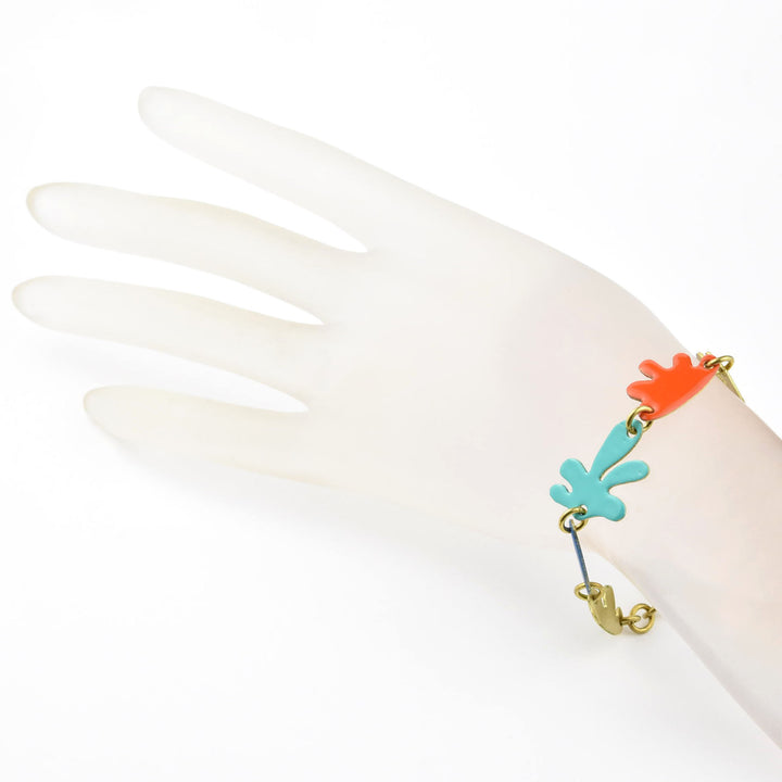 Shapes in a Line Bracelet in Mixed Colors