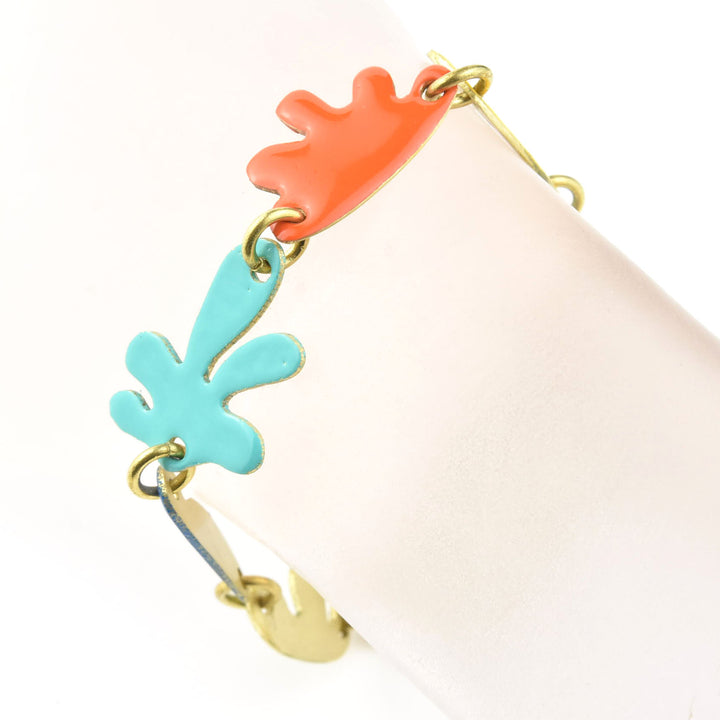 Shapes in a Line Bracelet in Mixed Colors