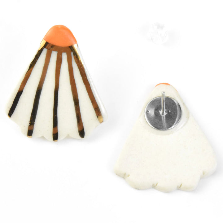 Shuttlecock Studs - Goldmakers Fine Jewelry