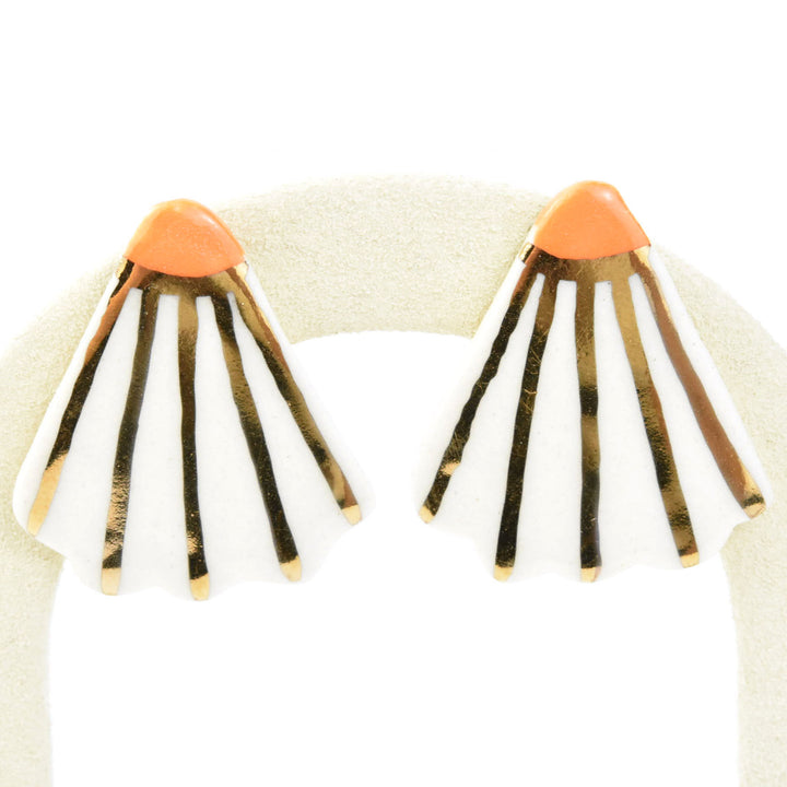 Shuttlecock Studs - Goldmakers Fine Jewelry